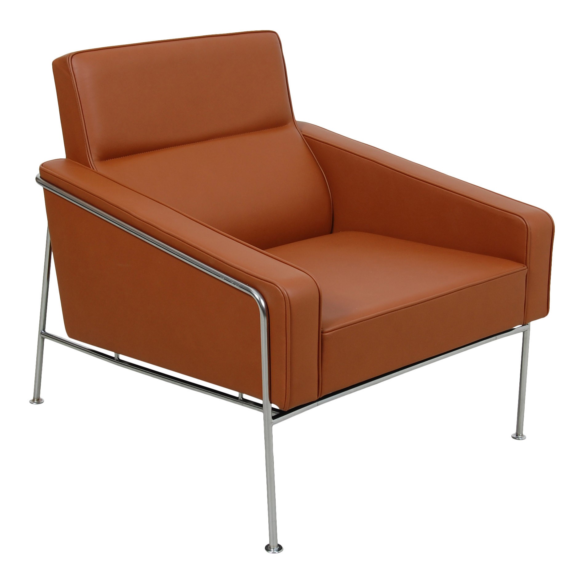 Arne Jacobsen Airport chair model 3301 upholstered in walnut